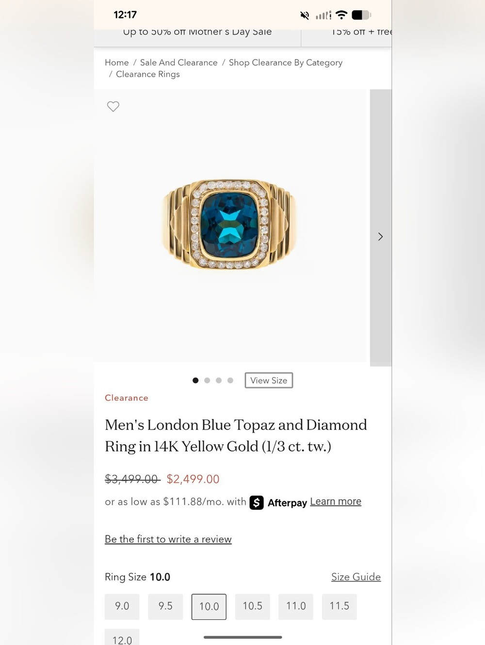 Gold Ring HELZBERG Diamond... $3495 - Picture 12 of 12